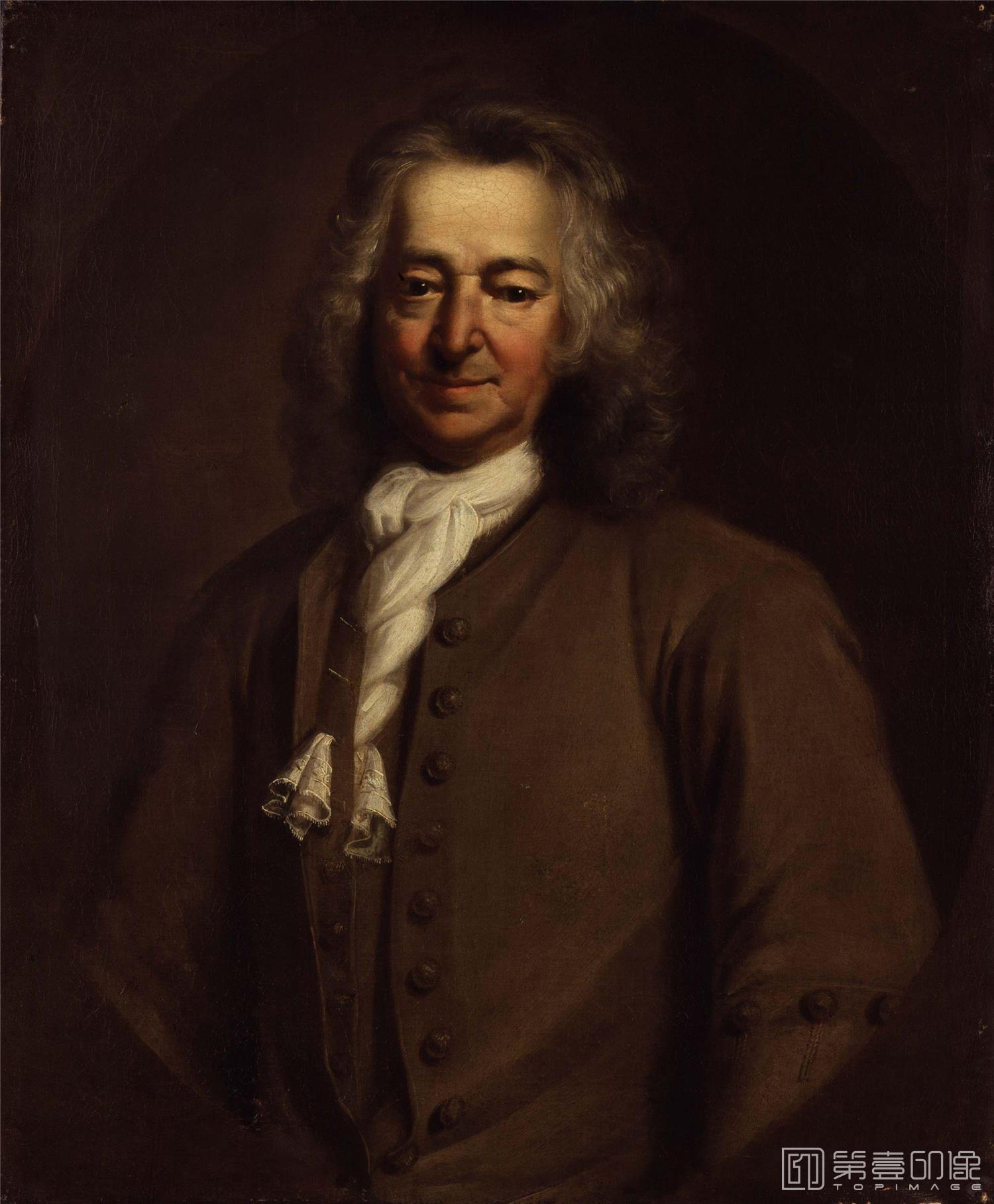 油画-国家肖像艺术博物馆-Unknown man, formerly known as Thomas Coram from NPG-1596